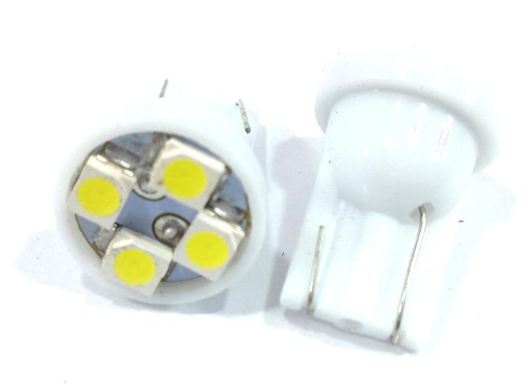 Imagem de Lâmpada pingão 4 leds - pingo t10 - super branco - par