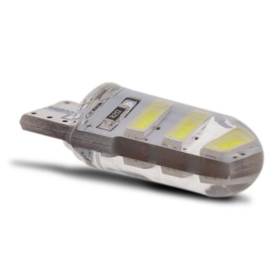 Lâmpada Pingo T10 6 LEDs Gel 1,5W 12V Tonalidade Branca Aplicação Farol Meia Luz Menor preço em Lâmpada Pingo T10 6 LEDs Gel 1,5W 12V Tonalidade Branca Aplicação Farol Meia Luz