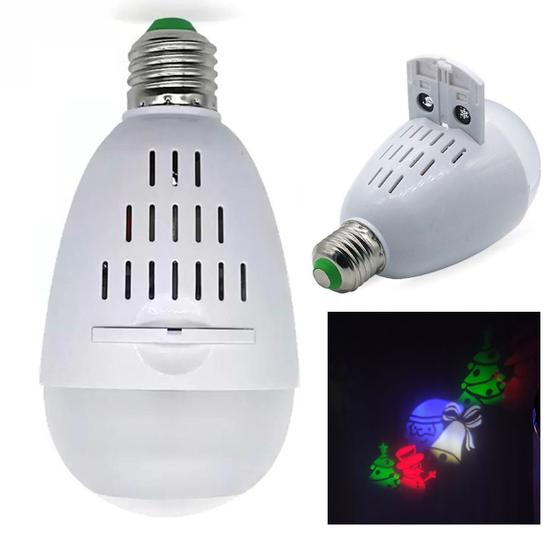 Imagem de Lampada Projetor Natal Led Natalino E27 Papai Noel Arvore de Natal Presente Decoraçao Enfeite Predio Casa Fachada Jardim Quintal Festa Iluminaçao Reun
