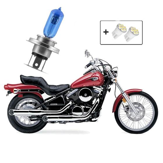 Imagem de Lâmpada Shocklight Super Branca H4 para Moto Kawasaki VULCAN 800CC 1995 1996 1997