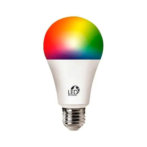 Imagem de Lâmpada Smart Bulbo Led Wi-fi Inteligente 9w Rgb Branca/Colorida