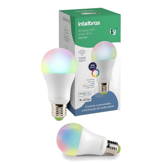 Imagem de Lâmpada Smart Inteligente Com Alexa Wi-fi Ews 410 Intelbras Cor da luz RGB 110V/220V