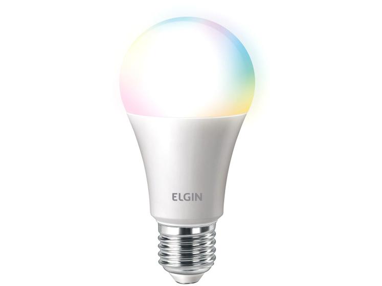 Lâmpada Smart Wi-Fi Elgin Smart Color Bulbo LED Menor preço em Lâmpada Smart Wi-Fi Elgin Smart Color Bulbo LED