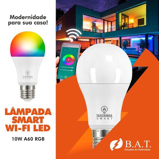 Imagem de Lâmpada smart wi-fi led 10w a60 rgb