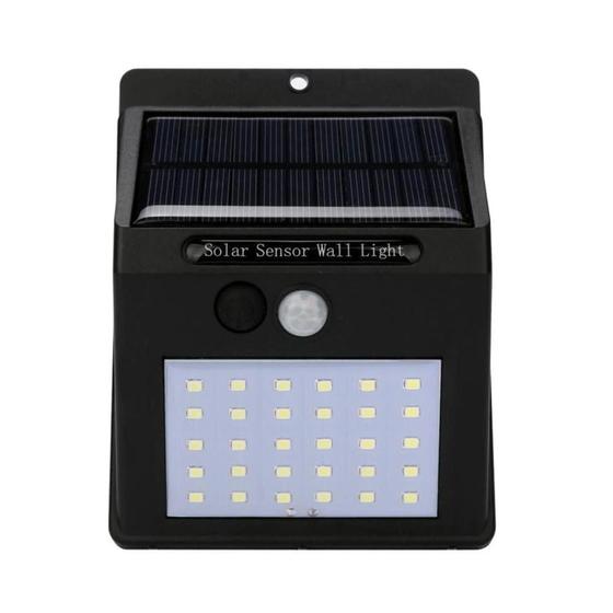 Imagem de Lampada Solar De Parede 30 Leds Sensor Presença E Movimento