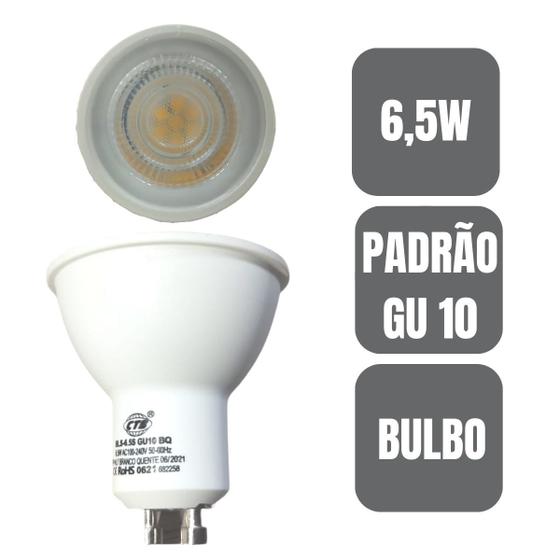 Imagem de Lâmpada Spot Led 6,5w Branco Frio Branco Quente