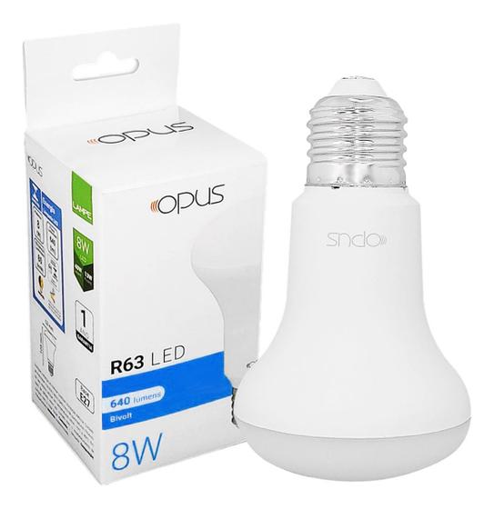Lampada R63 Lâmpada Spot Led R63 8w Bivolt E27 Branco Frio - OPUS - Lâmpada de LED ...