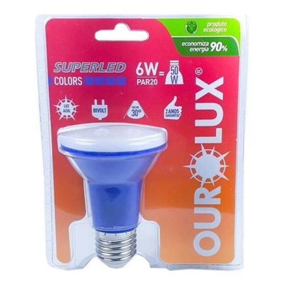 Imagem de Lampada Superled Par 20 Azul 6W