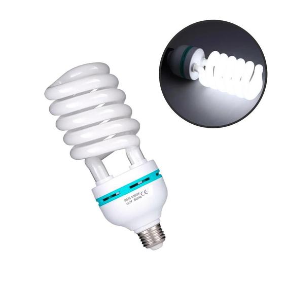 Imagem de Lâmpada Tricool Espiral 150W para Iluminação Fotográfica 5500k - 110v