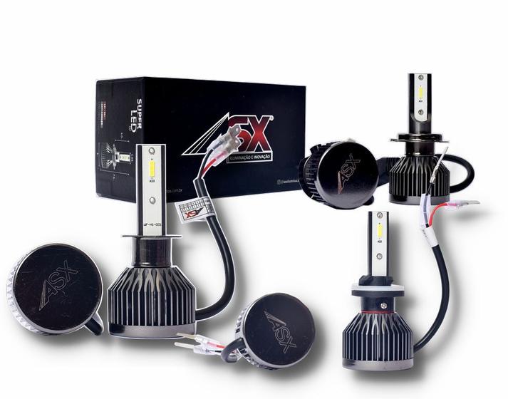 Imagem de Lampada Ultra Led H7 H1 H27 Asx 4800 Lúmens 6000K 40W Ultra Led 3 Pares