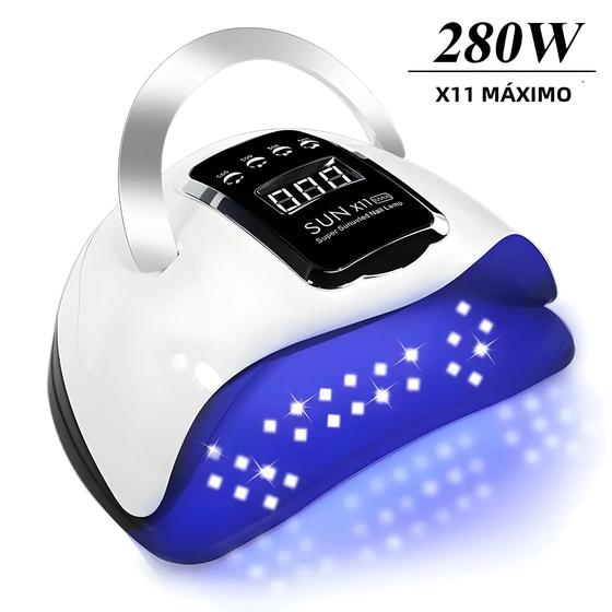 Imagem de Lâmpada UV LED Profissional 280W para Secagem de Unhas - Sensor Automático