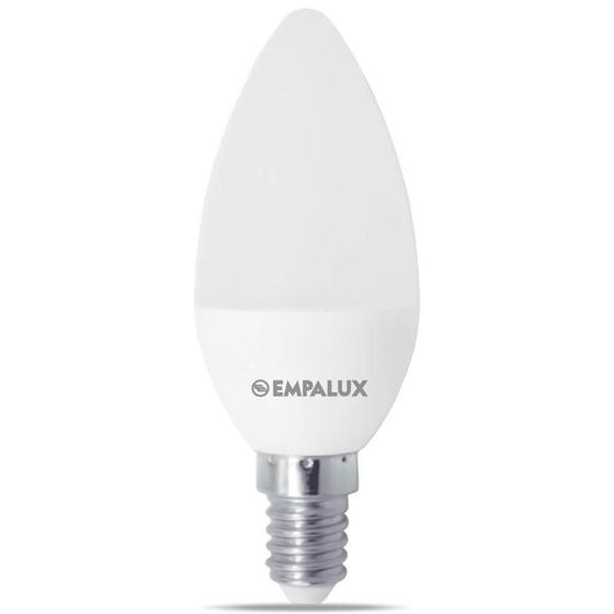 Lâmpada Vela Led 4,9w Bivolt 3000k Luz Amarela Menor preço em Lâmpada Vela Led 4,9w Bivolt 3000k Luz Amarela