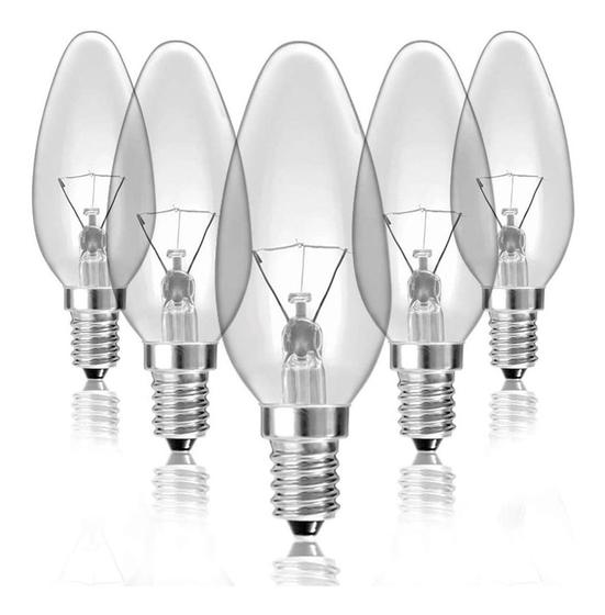 Lâmpada Vela Lisa Incandescente 60w 220v E14 Clara Menor preço em Lâmpada Vela Lisa Incandescente 60w 220v E14 Clara