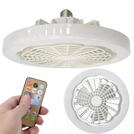 Imagem de Lâmpada Ventilador De Teto Led Pequena E27 30w Branco-Frio Premium