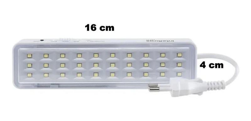 Imagem de Lampadade Emergência Automatica Bateria Recrregavel 110/220 Bivolt Comercio Chacara Casa - Luz Solar