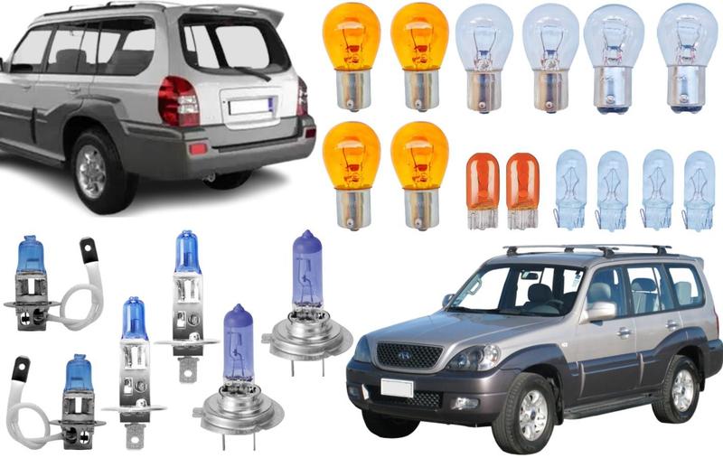 Imagem de Lampadas branca e lanternas hyundai terracan 2003 04 05 2006