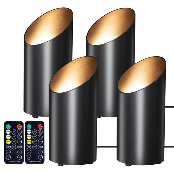 Imagem de Lâmpadas de Embutir Brightown - Kit com 4 Peças, LED, Uplight e Controle Remoto