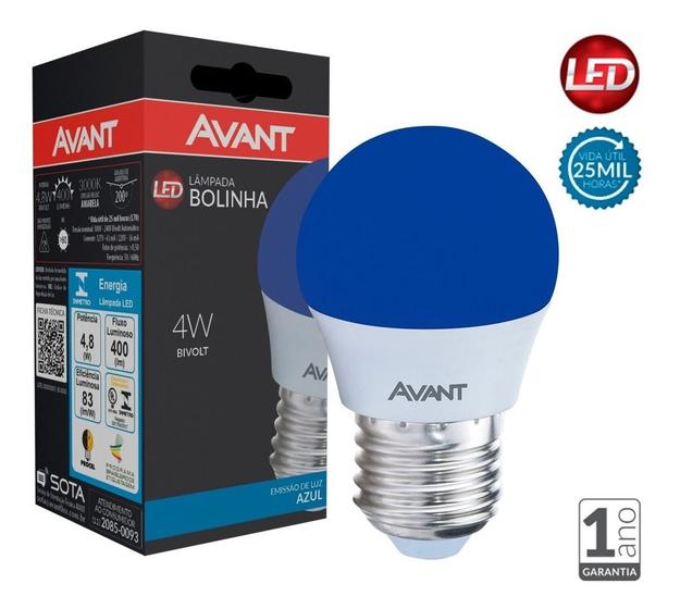 Imagem de Lampadas Decorativas Led Bolinha Azul 4w Bivolt Avant