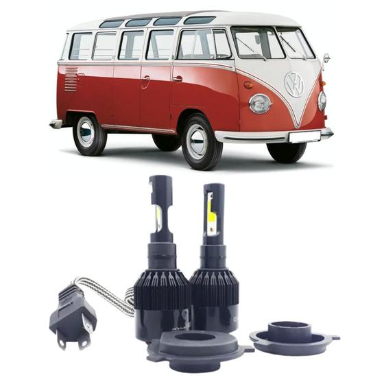 Imagem de Lampadas farois volkswagem kombi ano 1985 a 2013 6000k 12v