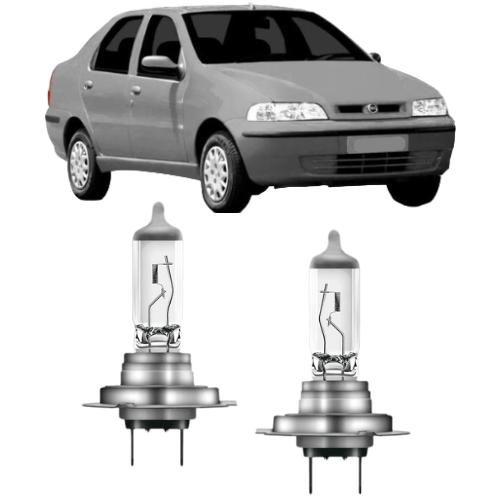 Imagem de Lampadas farol alto fiat siena g2 2001 ate 2007 h7