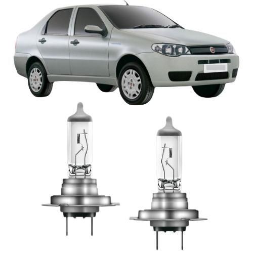 Imagem de Lampadas farol alto fiat siena g3 2003 ate 2012 h7