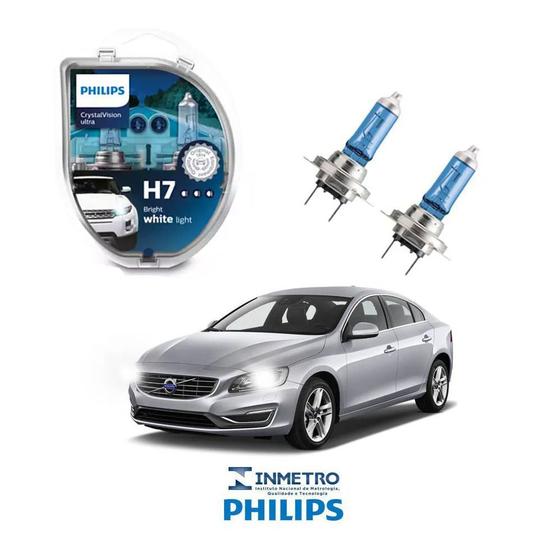 Imagem de Lâmpadas Farol Baixo Volvo  S60 2011-2013 H7 CrystalVision Philips