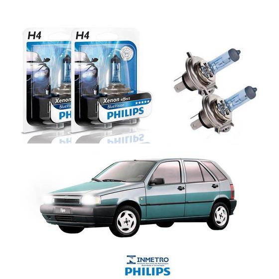 Imagem de Lâmpadas Farol Fiat Tipo Philips H4 BlueVision