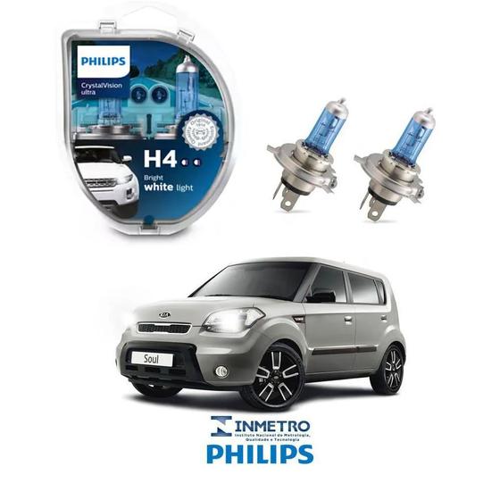 Imagem de Lâmpadas Farol KIA Soul Philips H4 CrystalVision