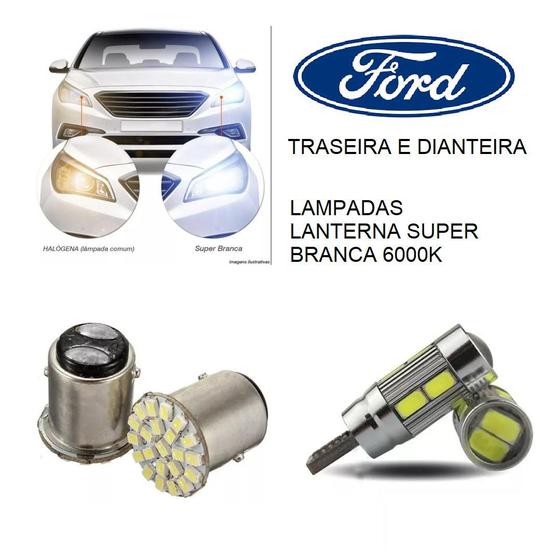 Imagem de Lampadas lanternas ford fiesta 2007 a 2013 super branca