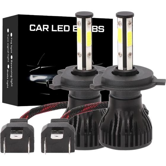 Imagem de Lâmpadas LED para Farol de Carro (6500K) - 2 Peças - H11, H4, H7, H8, H9, 9004, 9005, 9006, 9007 (12V)