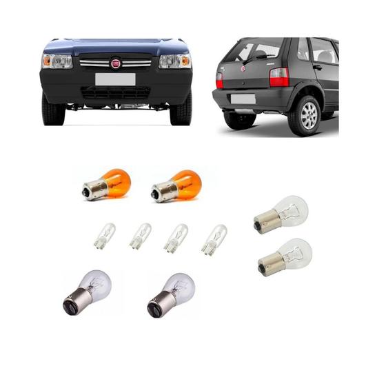 Lâmpadas Para Lanterna Traseira Seta Ré E Freio Fiat Uno Anos 1984 A 2013 Menor preço em Lâmpadas Para Lanterna Traseira Seta Ré E Freio Fiat Uno Anos 1984 A 2013
