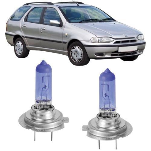 Imagem de Lampadas super branca farol alto fiat palio weekend 99 a 01