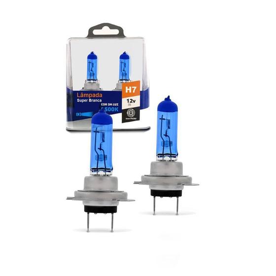 Imagem de Lâmpadas Super brancas Farol Baixo GM S10 Blazer 1996-2011 H7 8500k