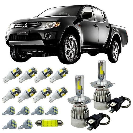 Imagem de Lâmpadas Super Led Mitsubishi L200 2008 A 2012 + Kit Leds