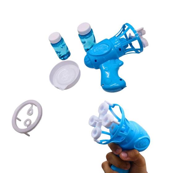 Imagem de Lança Bolhas Eletrico  2 em 1 Bubleegun Blue - Vip