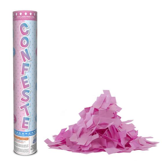 Undo Bezero Lança Confete Chá Revelação Rosa - Mundo Bizarro - Lança Confete ...