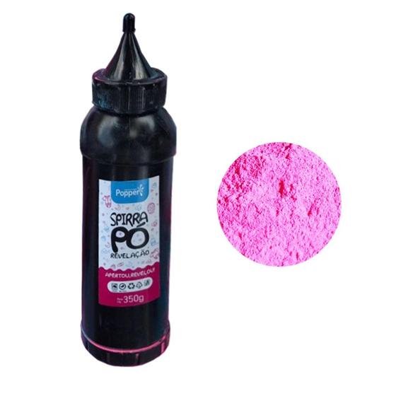 Imagem de Lança Pó Chá Revelação Menina Rosa Spirra Pó - 350g