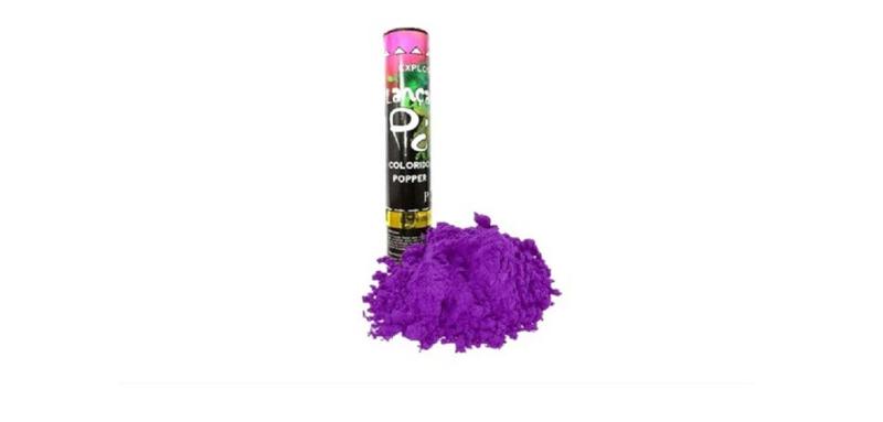 Imagem de Lança Pó Colorido 30cm Festa das Cores Holi Party Roxo - 50g