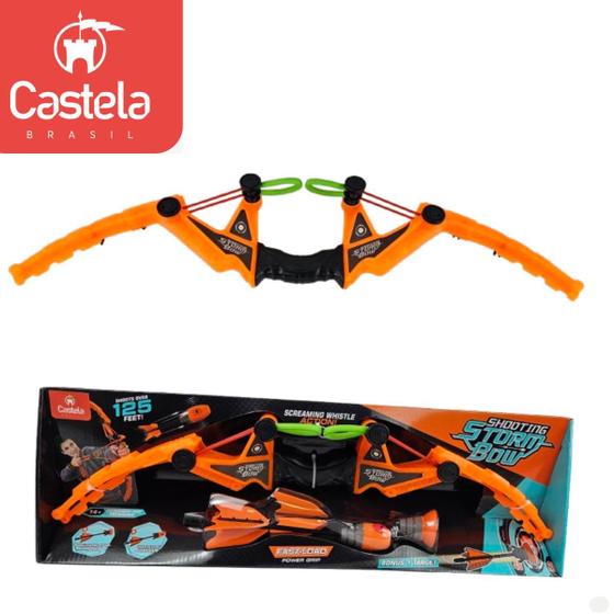 Imagem de Lançador Arco E Flecha Storm Bow - Laranja CBS0114 - Castela