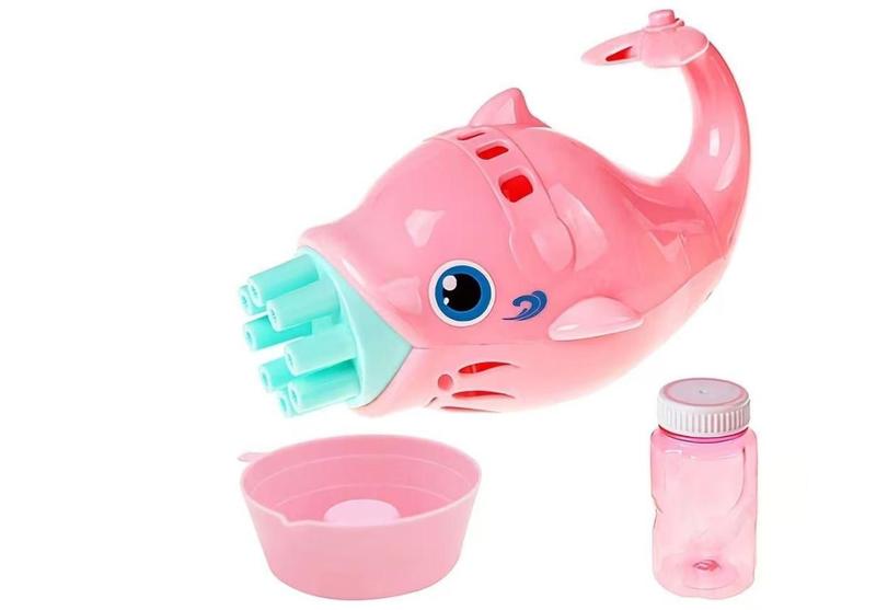 Imagem de Lançador Bolhas Sabão Automatica Golfinho Brinquedo Dolphin