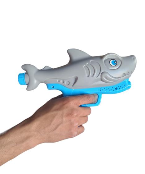 Imagem de Lançador De Água Brinquedo Pistola Água Arminha Tubarão 