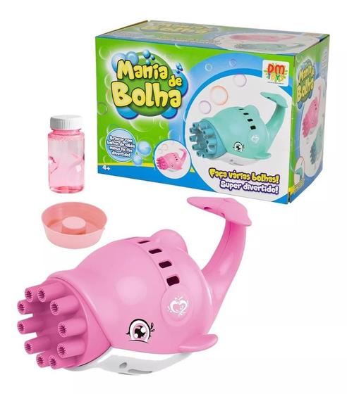 Imagem de Lançador De Bolhas Mania Golfinho Automático Dm Toys