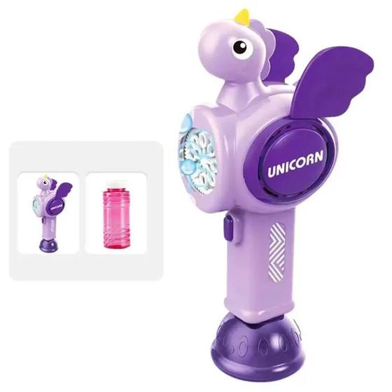 Imagem de Lançador de bolhas  Unicornio Bolha De Sabao Roxo Zoop Toys