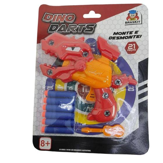 Imagem de Lançador De Dardos Dino Darts Dinossauro 0509 - Braskit