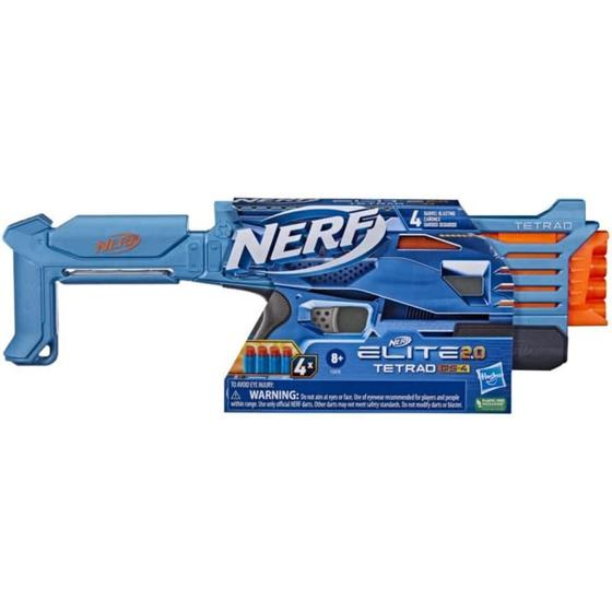 Imagem de Lançador De Dardos Nerf Elite 2.0 Tetrad Qs-4 F5026 - Hasbro