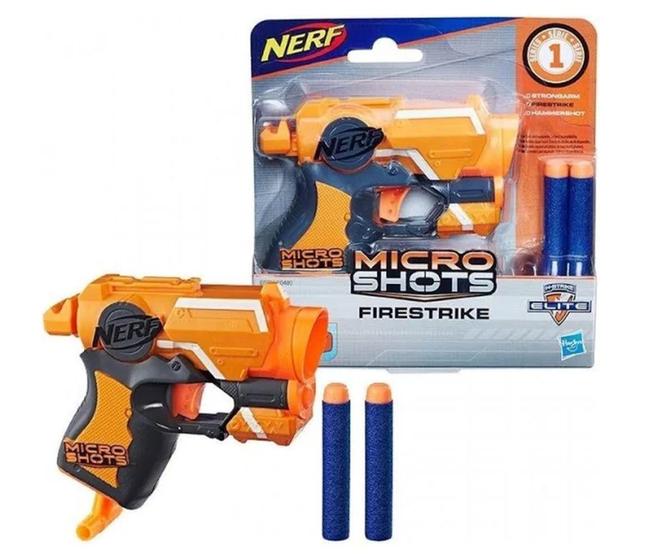 Imagem de Lançador de Dardos Nerf MicroShots Firestrike N-Strike Elite E0721 - Hasbro (40705)