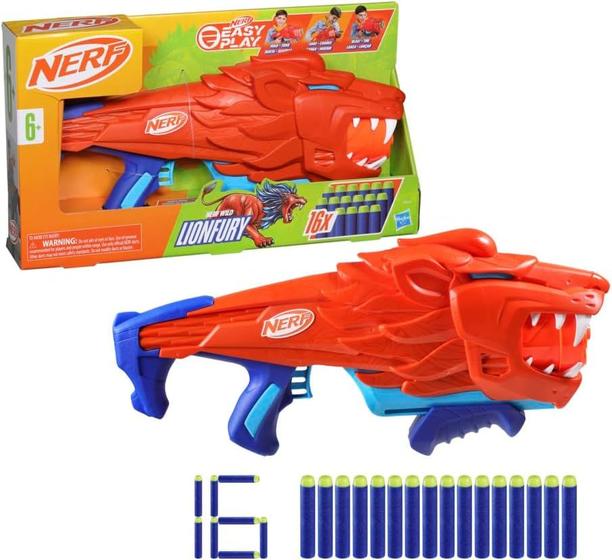 Imagem de Lançador de Dardos Nerf Wild Lion Fury - Hasbro F8646