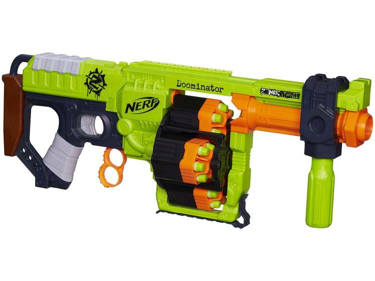 Lançador de Dardos Nerf Zombie Strike Doominator - Hasbro Menor preço em Lançador de Dardos Nerf Zombie Strike Doominator - Hasbro