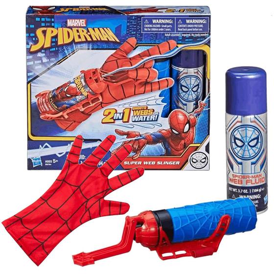 Lançador de Teia Homem Aranha Lança Teia e Água 2 em 1 - Hasbro ...