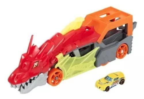 Imagem de  Lançador Hot Wheels City Reboque de Dragão Mattel GTK42.